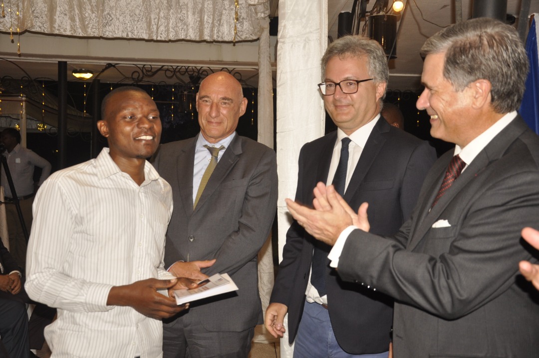 Ngwala founder receiving recognition at an innovation event